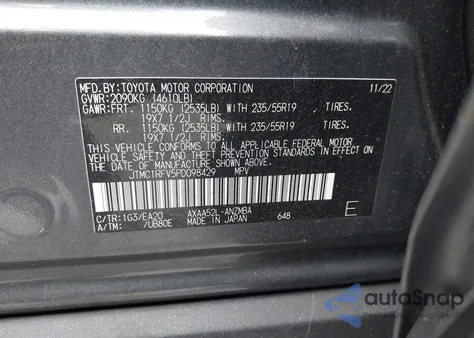 2023 Toyota Rav4 Xle Premium from USA, damaged, VIN JTMC1RFV5PD098429